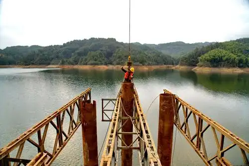 塘埠跨湖钢栈桥