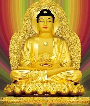 金色南无阿弥陀佛佛像