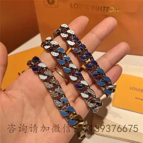 lv路易威登多色古巴链条珐琅chainlinkspatches项链m69462