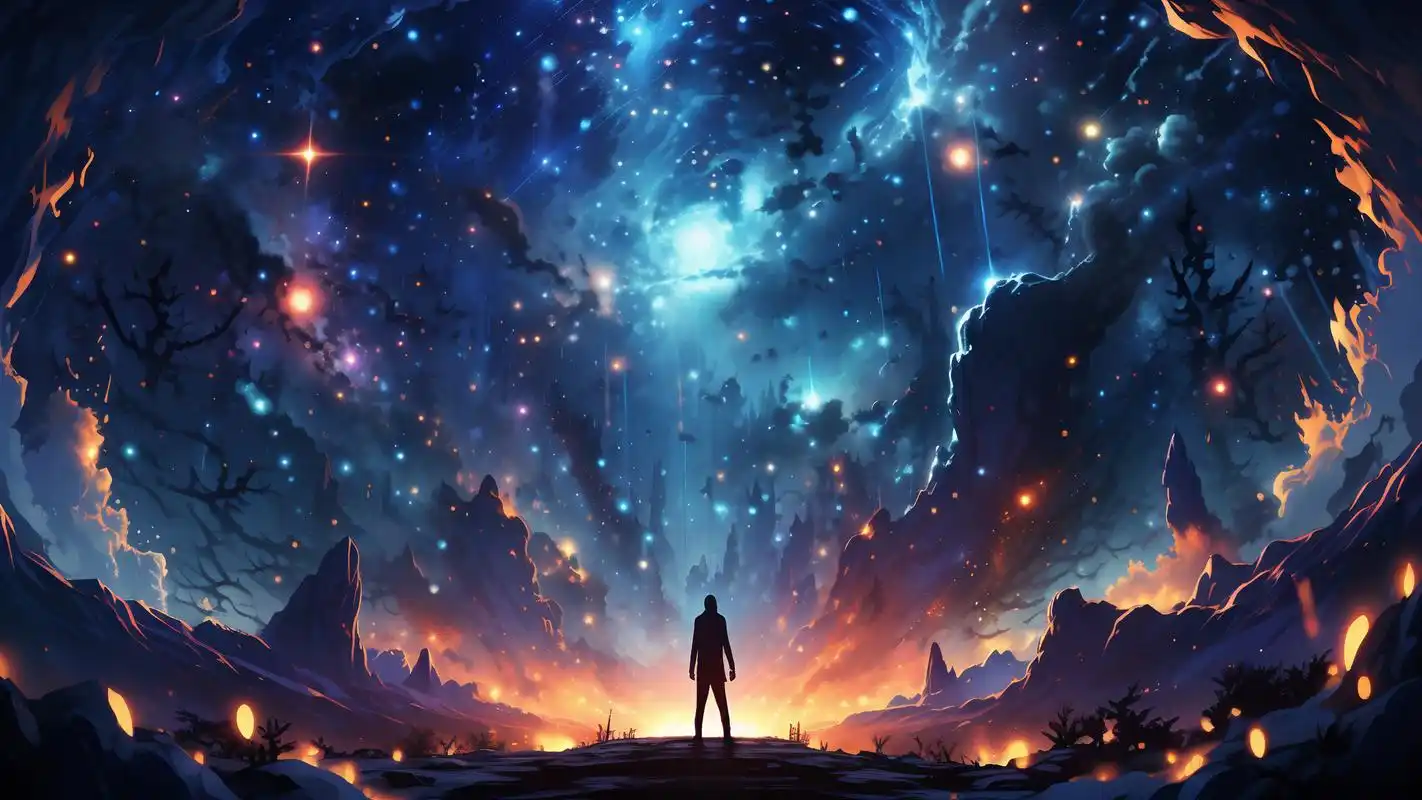 冷色系星空壁纸,每一帧都好爱97 绝美壁纸来袭,每一帧都太爱了,手机