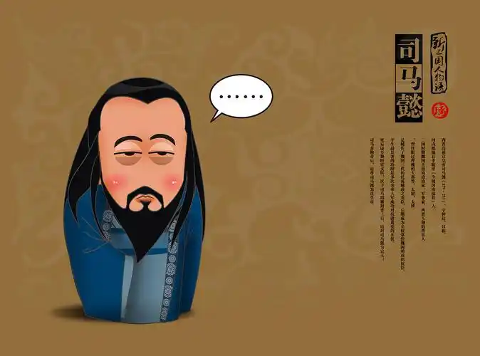 漫画版新三国人物谱------司马懿,为倪大红老师的司马懿点赞!