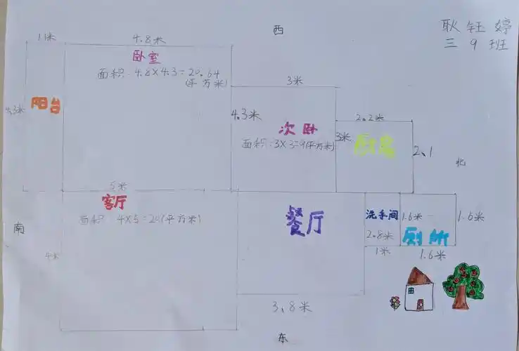 「三九班耿钰婷」数学期末考查