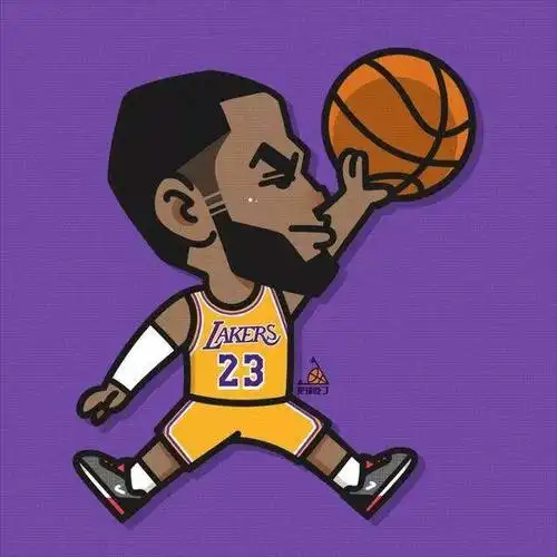 詹姆斯头像t恤nba詹姆斯动漫头像图片湖人詹姆斯头像图片大全_微信