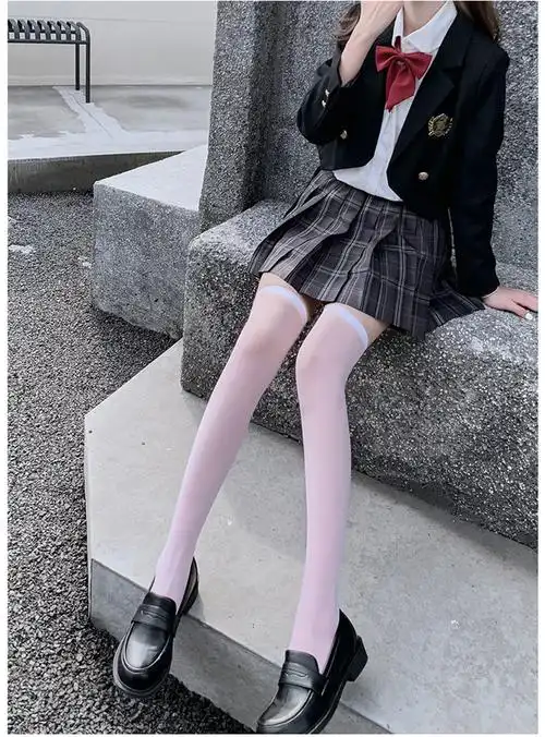 游游源源过膝袜少女学生春夏季防滑洛丽塔性感jk大腿袜丝袜薄款过膝