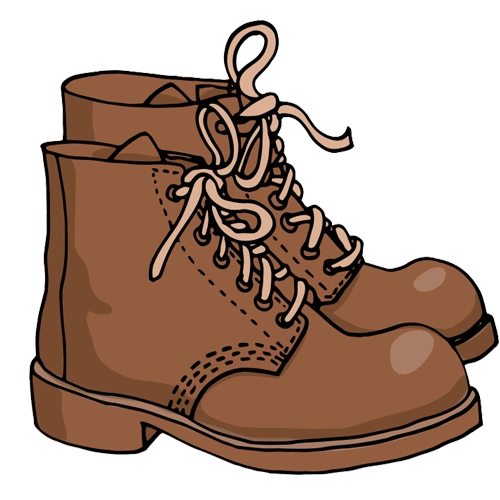 卡通靴子简笔画颜色