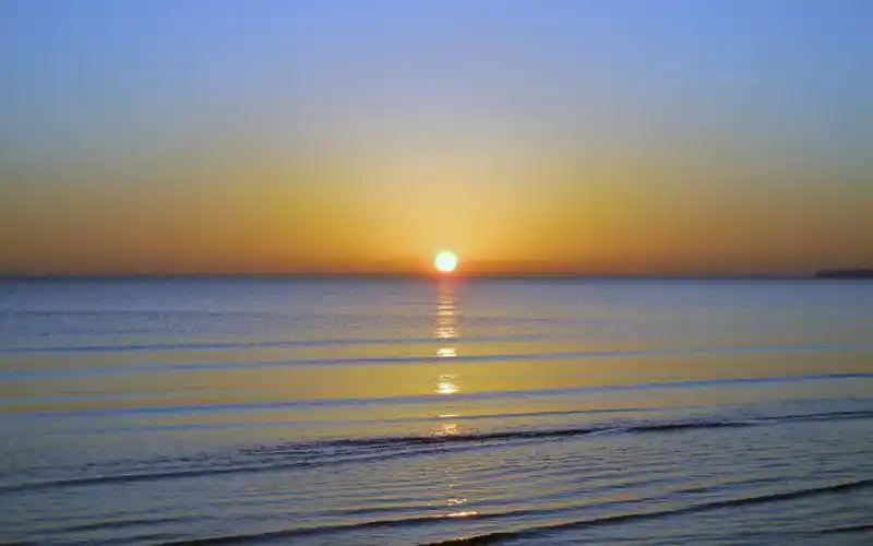 日出日落唯美风景桌面壁纸_-素材派