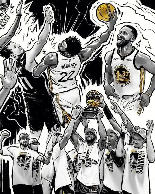 勇士队的漫画风太酷了吧