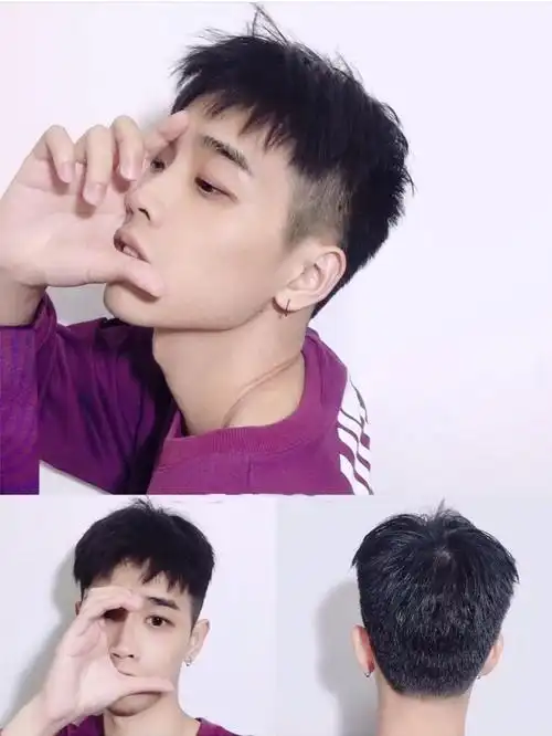 颜值高的男生都留这款狗啃刘海短发