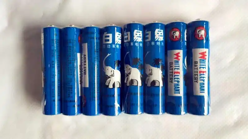 电池白象5号aa碳性普通干电池4节装办公用品普通干电池