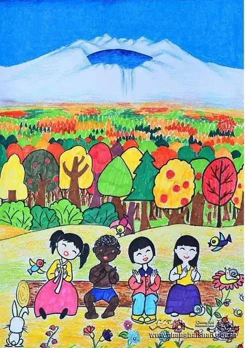 首届我心目中的长白山儿童绘画展评选揭晓延边旅游办事指南
