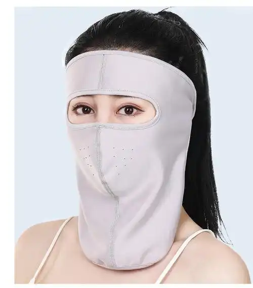 娆蝶 蒙面面罩男女通用春夏季护颈防晒面罩防风尘骑车情侣款【可水洗