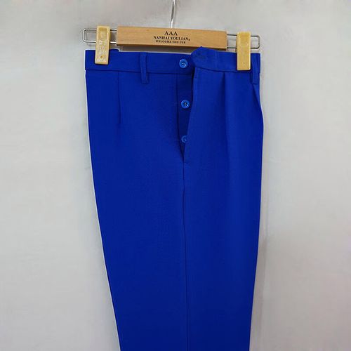 boku rooster中年妈妈夏天穿的凉快的中老年女裤老式旁开口侧纽扣女式