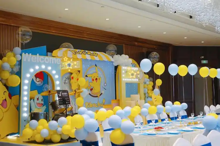 皮卡丘主题十岁生日宴布置策划