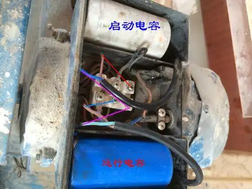 空气压缩机电容怎么接