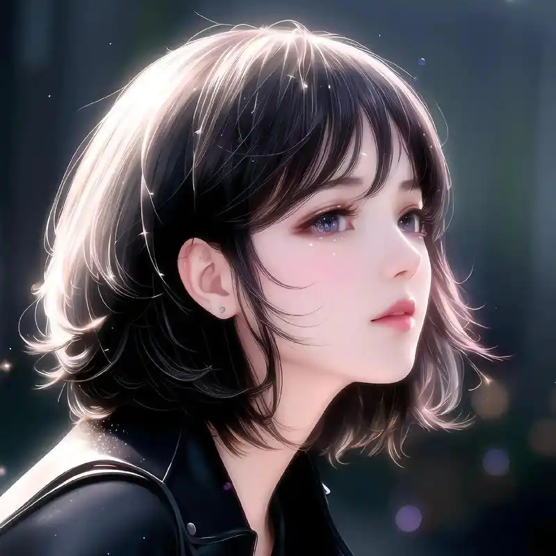 短发女生头像78|氛围感女神头像