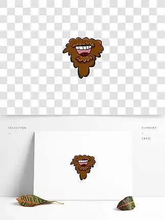 胡子拉碴矢量卡通手绘免抠元 i>素 /i> i>素 /i> i>材 /i>