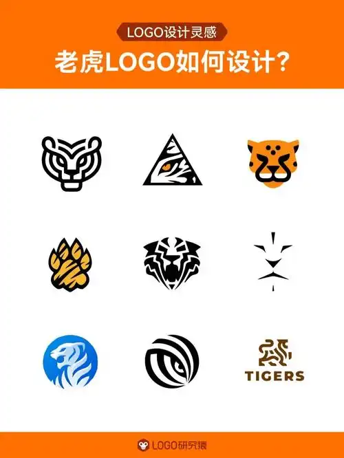logo设计灵感简约大气酷帅老虎logo