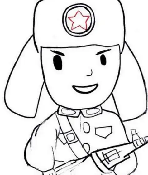 学雷锋简笔画教程