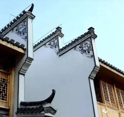 马头墙上绘水墨丹青,乐平传统民居别具一格