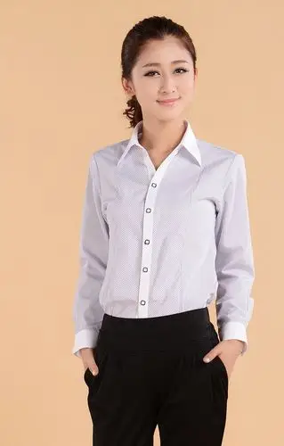 v领白衬衫女短袖夏装工装衬衣女短袖职业装商务正装工作服ol通勤