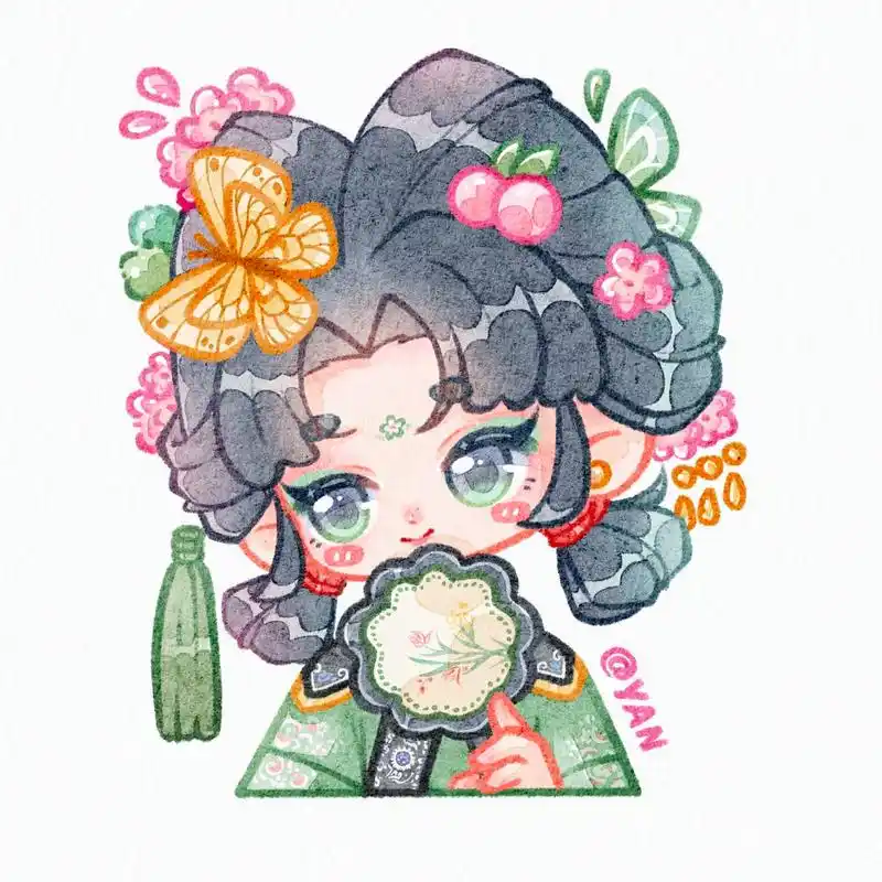 q版头像 | 可爱古风女孩 "小公子你讲的笑话也太冷啦,我来给你讲一个