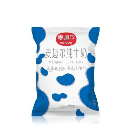 新疆麦趣尔浓缩纯牛奶200ml*20袋优质浓郁全脂牛奶整箱营养早餐
