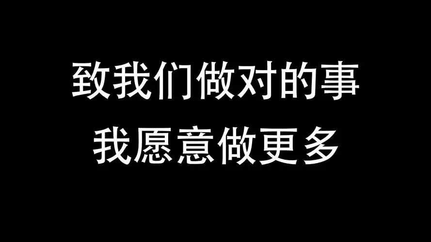 视频文字演绎《对的事情我愿意做更多》黑白 极简 高对比