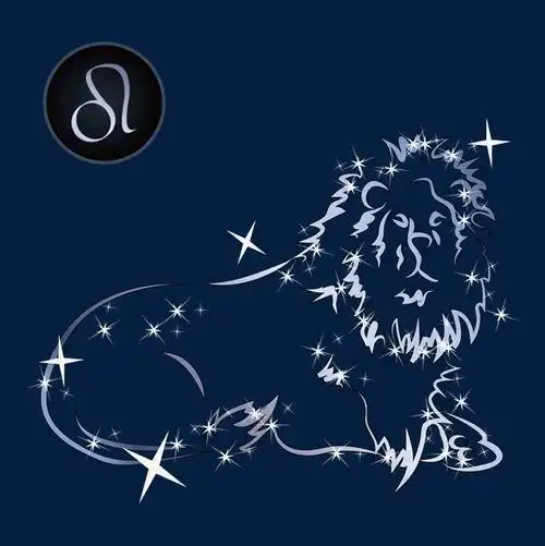 十二星座狮子座免抠艺术字png