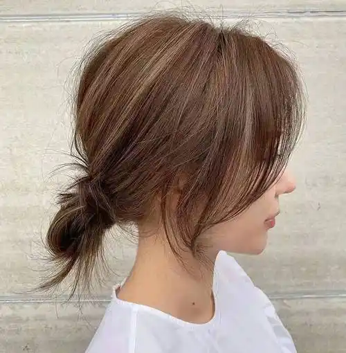 法式八字刘海照片男3