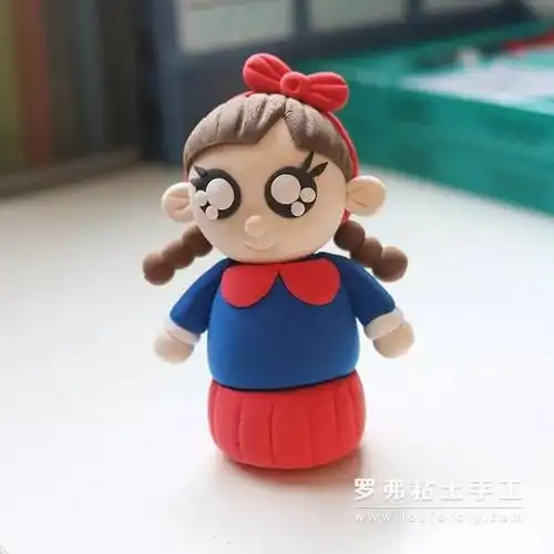罗弗超轻粘土教程 — 超轻粘土可爱小女孩儿娃娃制作方法