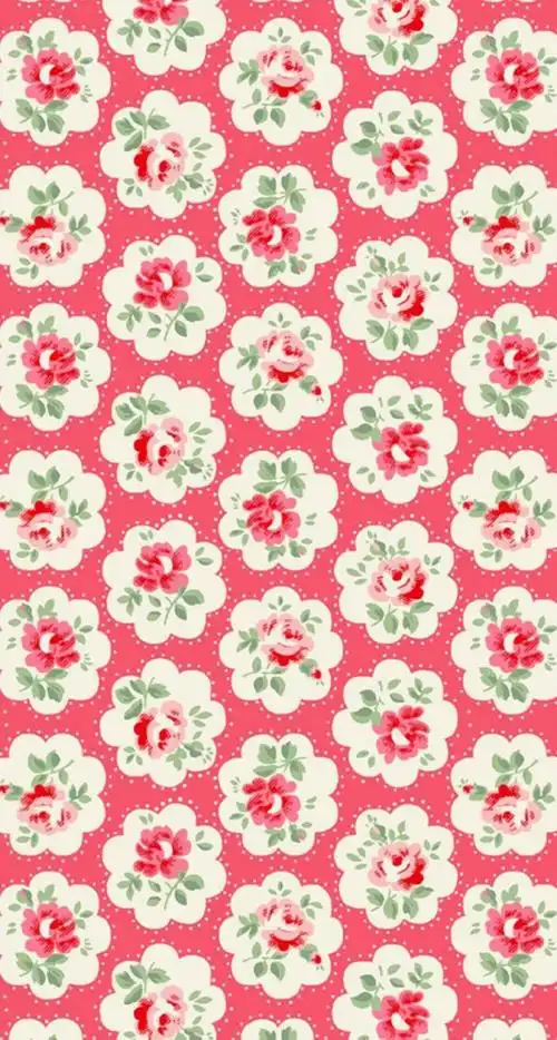 碎花田园系手绘简单插画萌物小清新平铺壁纸78637871