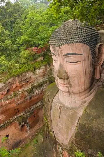乐山大佛,乐山,中国_高清图片_全景视觉