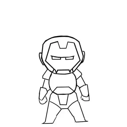 钢铁侠简笔画 钢铁侠简笔画战甲