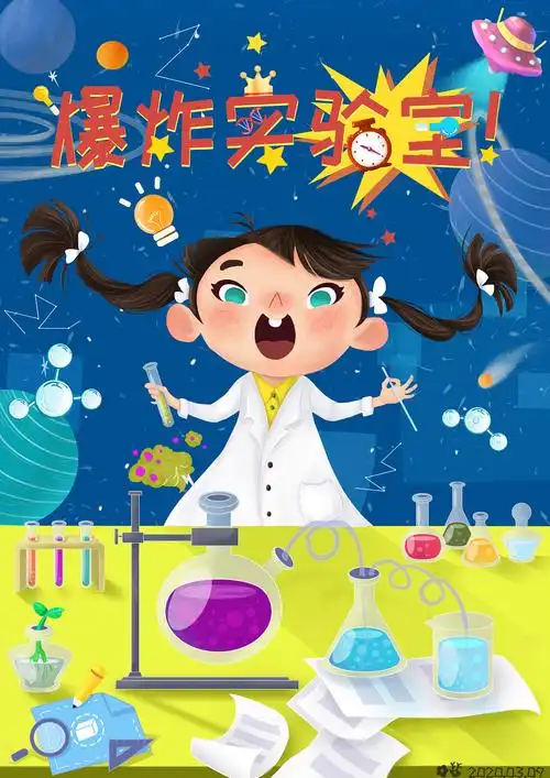 科学实验室|插画|商业插画|美鹿花鹿 - 原创作品 - 站酷 (zcool)