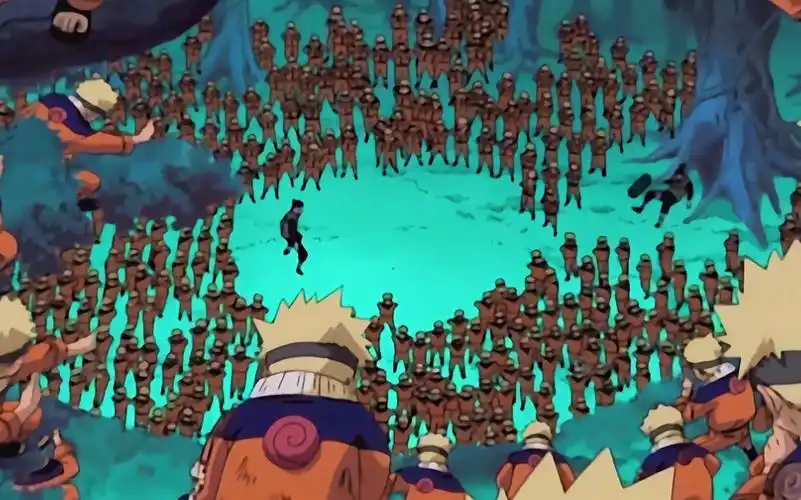 鸣人的多重影分身之术