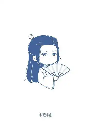 山河令手绘丨龚俊温客行q版简笔画头像山河令手绘丨龚俊温客行简笔画