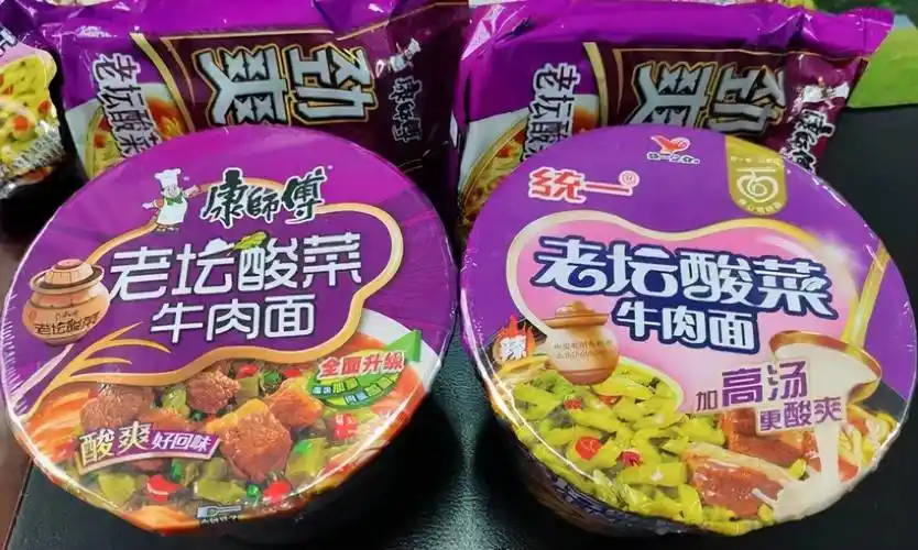 涨知识关于老坛酸菜面的恩恩怨怨统一与康师傅有过场血统激战