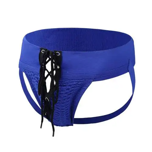 欧美爆款男士内裤性感双丁内裤运动系带露臀情趣内裤fr008