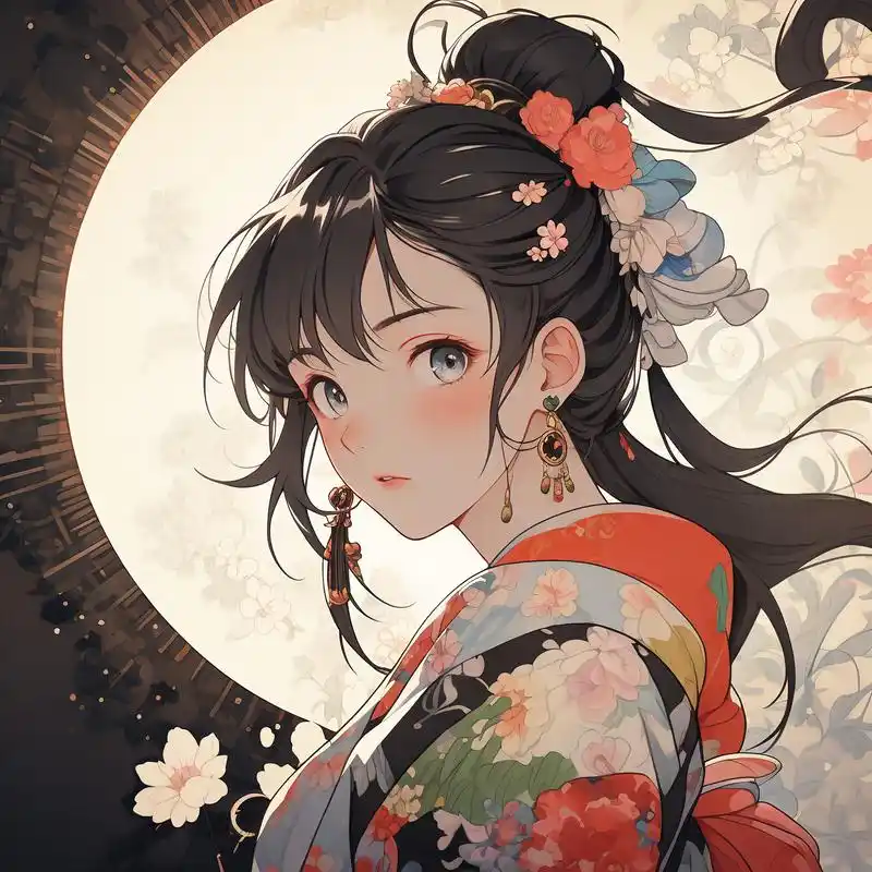 91浮世绘风格头像,超惊艳!