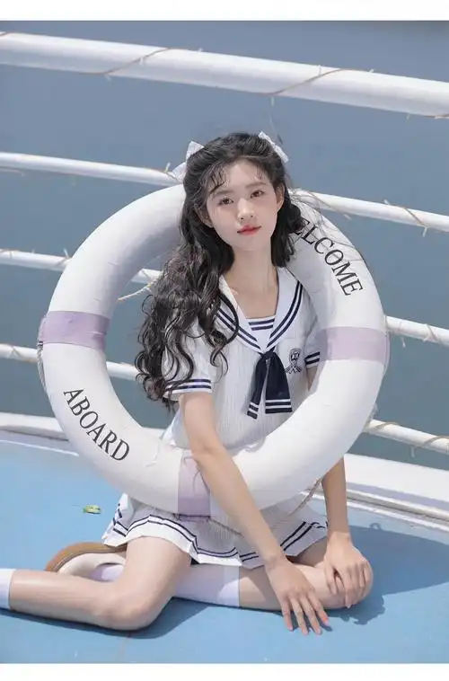 jk初中学生高中女生不良少女水手服海军风甜美套装裙日系条纹jk学院风