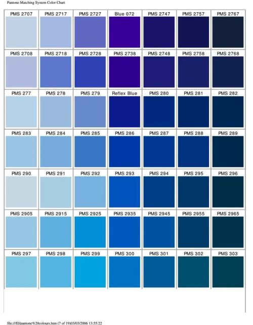 国际潘通色卡电子版(pms colour chart)