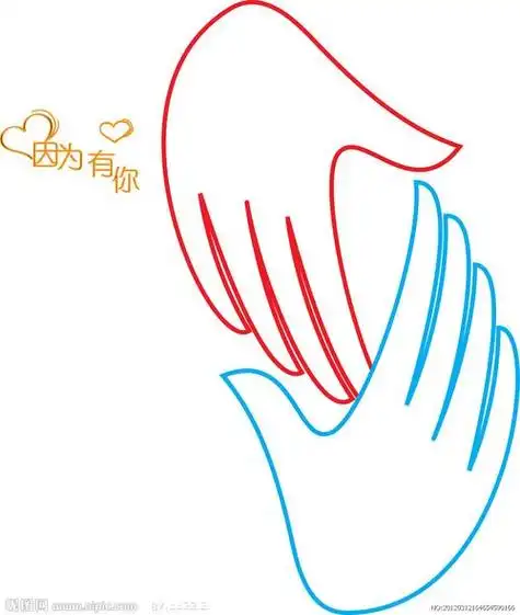 手拉手上学的小伙伴亲子手拉手 线上同步走手绘儿童手拉手公益片头