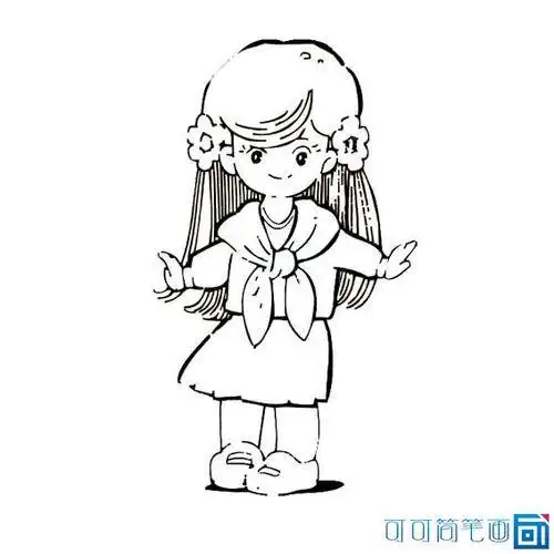 小女孩卡通简笔画小女孩卡通简笔画动漫