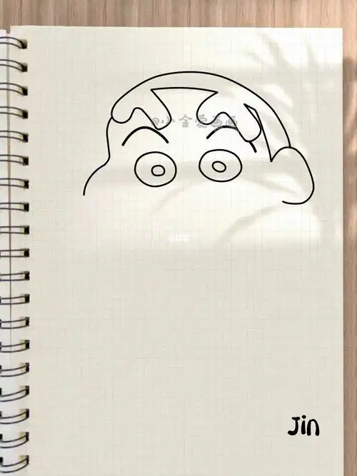 蜡笔小新简笔画教程(超简单)