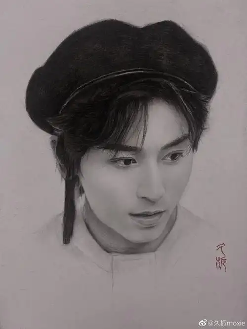 张哲瀚[超话]#手绘打卡天涯初遇 与你并肩天际晴云舒复卷 庭中风腥ゥ