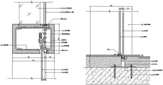 感应门节点详图_cad图纸下载-土木在线