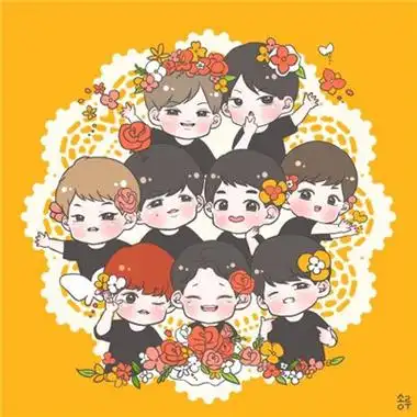 【图】exo兄弟卡通萌图精选2022 你的名字写到顺手念到顺口_卡通头像