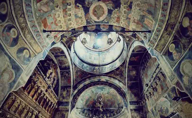 教会, 宗教, 正统, 艺术, 壁画, 马赛克, 大教堂, 拱门, 老, 拜占庭式