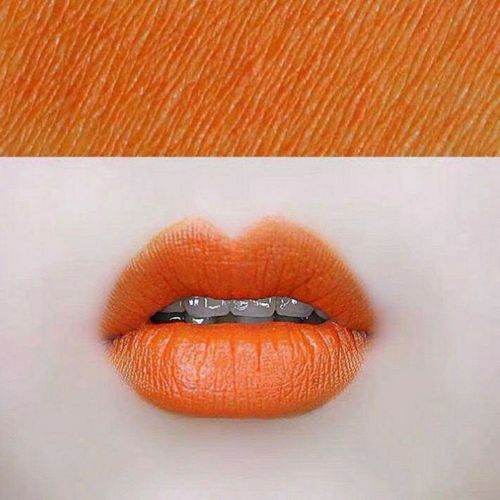 保湿滋润胡萝卜正阿宝色范爷亮橙色暖南瓜土脏橘色口红橘色系哑光