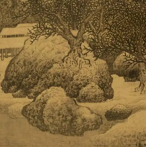 今日小寒,赏这幅最美《雪景寒林图》